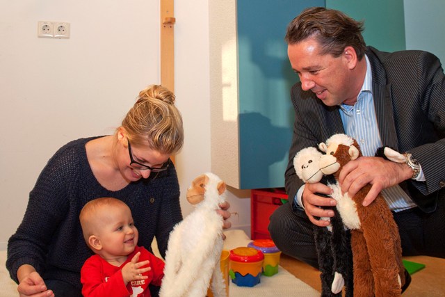 De kinderen op de afdeling zijn er natuurlijk maar wàt blij mee!