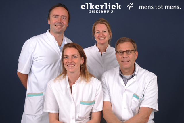 De maatschap KNO anno 2015. Vlnr Hendrik Bremer, Laura Meltzer, Ruth Bruekers-Schipper en Paul Schuil.