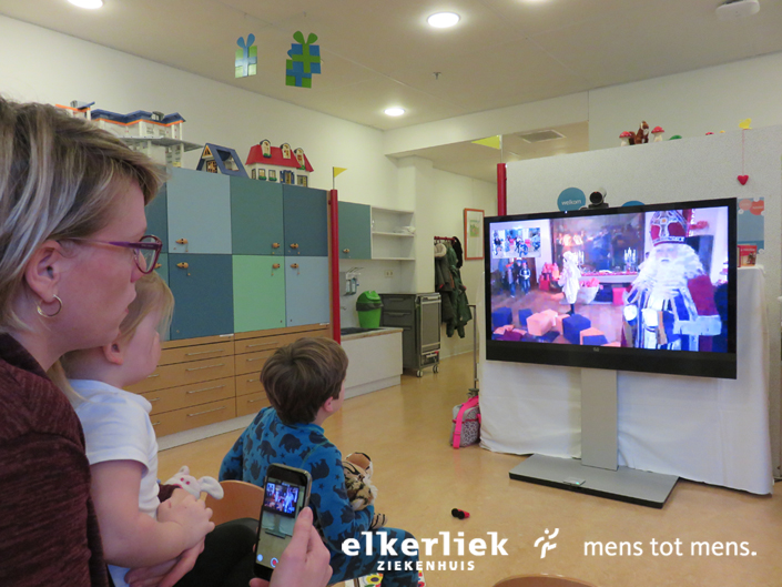 Live verbinding met Sinterklaas