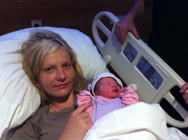 Weronica met haar trotse mama